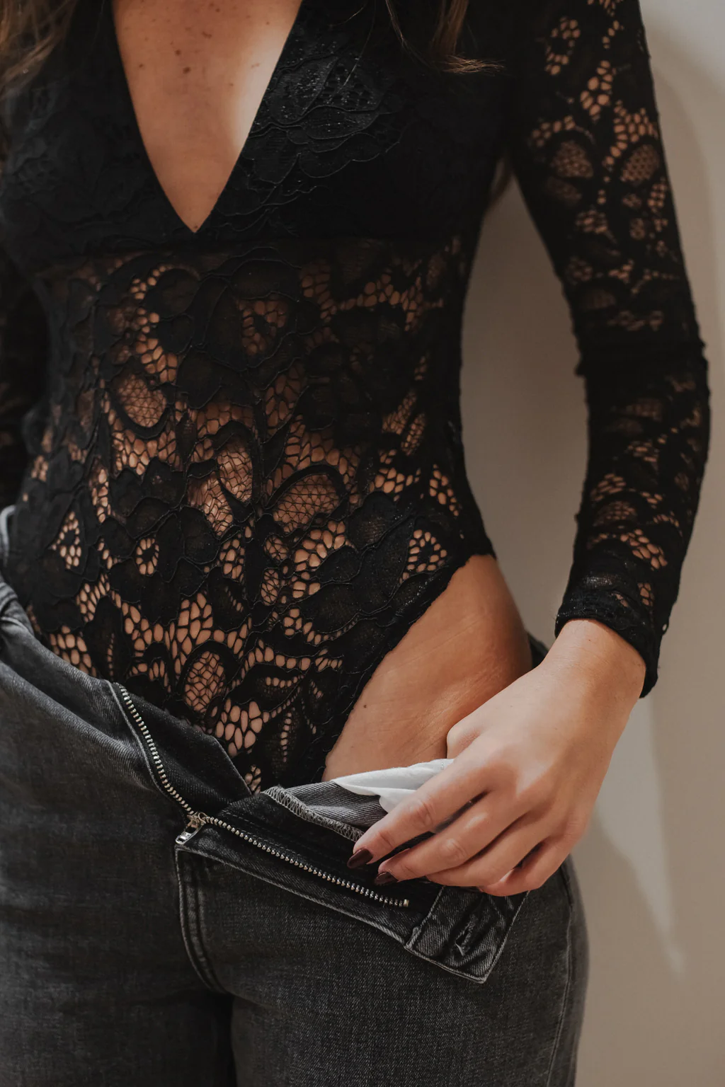 Body Subtile dentelle noir - Image 6