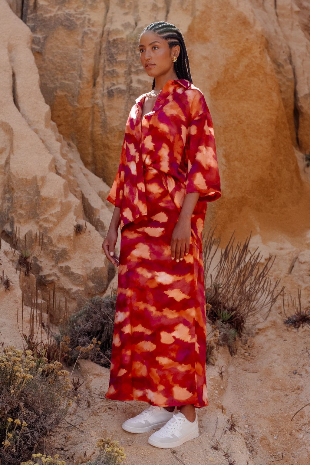 Jupe passion tie & dye rosé - Image 3