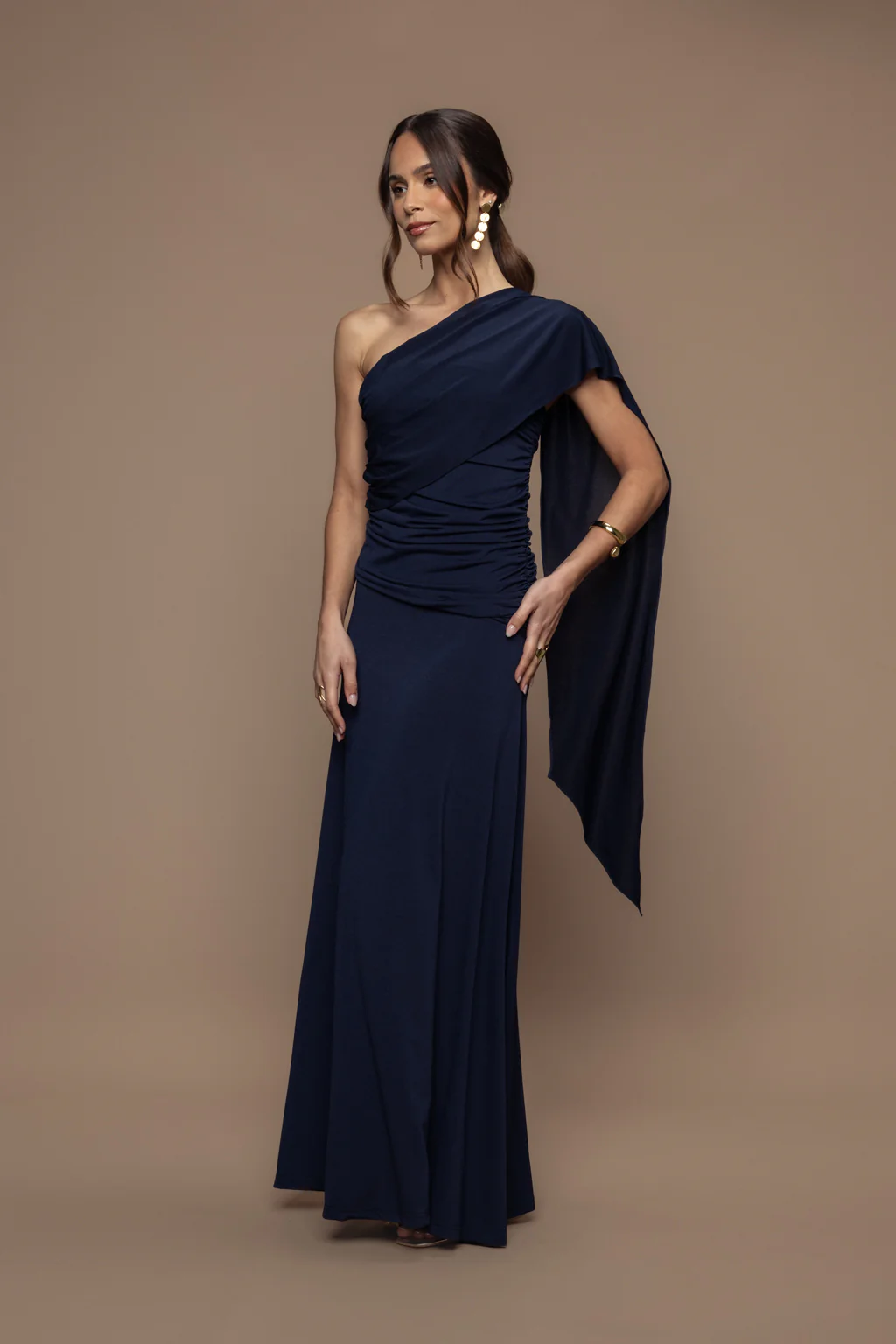 Robe écharpe Fatale bleu marine - Image 4